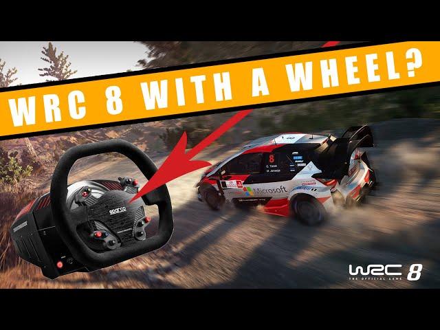 Is WRC 8 any good with a steering wheel? (Thrustmaster TS-XW gameplay) | A Tribe Called Cars