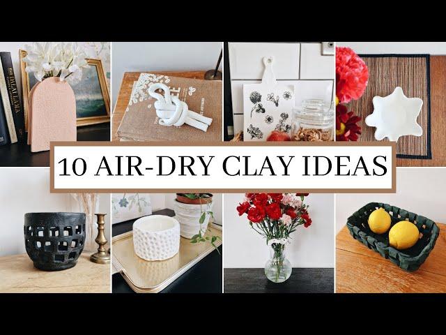 10 DIY AIR DRY CLAY IDEAS - Aesthetic Home Decorations