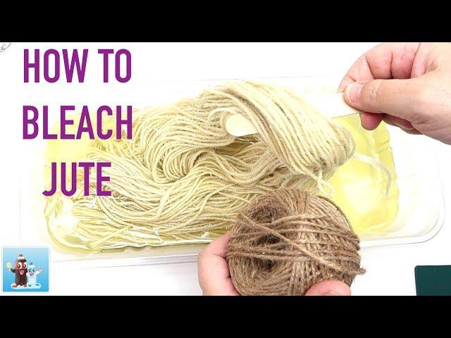 How to Bleach Jute | Twine | Art and Craft Ideas