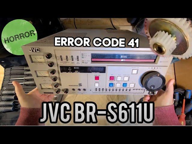 JVC PRO S SVHS VTR Error 41 Teardown BR-S611U FIXING TAPE TRANSPORT PT1