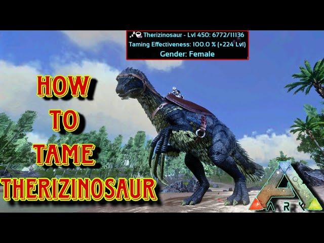 #Ark mobile | dino tame series gameplay | how to tame therizinosaur | max level  #arksurvivalevolved