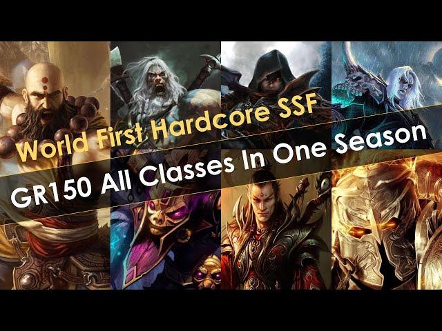 World First Greater Rift 150 Cleared On All Classes In One Season Solo Self Found Hardcore Diablo 3