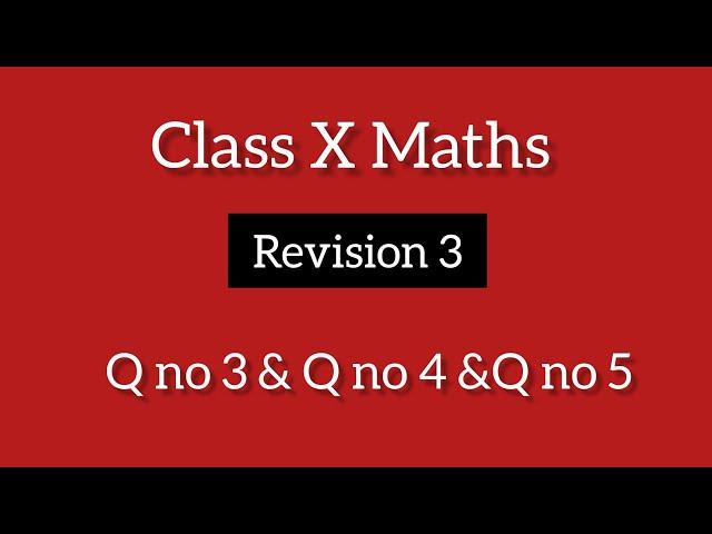 ansary Maths Solution.class X Maths Solution.Q no 3 .Q no 4&Q no,5.