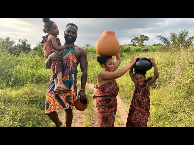 African Village Life || A typical Day living and cooking in the Village TRADITIONALLY || west africa