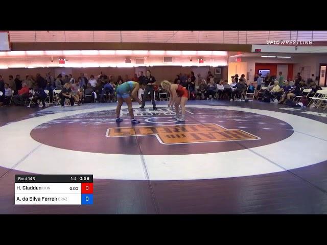 76 Kg Semifinal Hannah Gladden Lion Wrestling Club Vs Aline Da Silva Ferreira Brazil