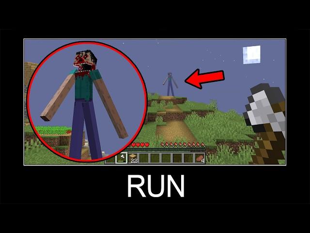 Minecraft wait what meme part 574 (Scary Big Herobrine)