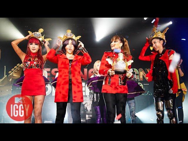 2NE1 performing " I am the best" in New york at MTV IGGY's Best New Band in yhe world!!