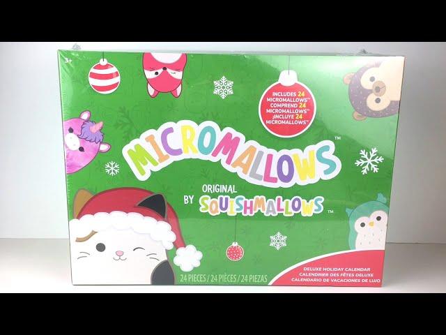 Squishmallows Micromallows Deluxe Holiday Calendar 24 Mini Plush  Unboxing & Review #squishmallows