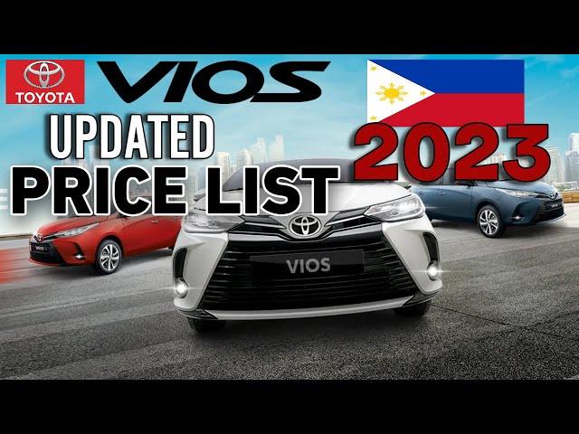 TOYOTA VIOS 2023 UPDATED PRICE LIST & SPECS PHILIPPINES