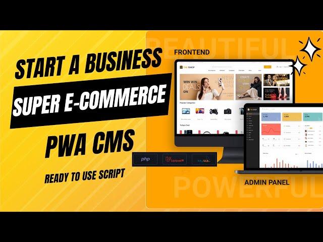 PWA eCommerce CMS Script  | Single Store, MultiVendor, Affiliate System eCommerce Portal | The Shop