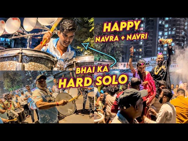 Bhai Ka Hard Solo | Happy Navra + Navri | Sarang Beats | Varat Show 2022, Malad