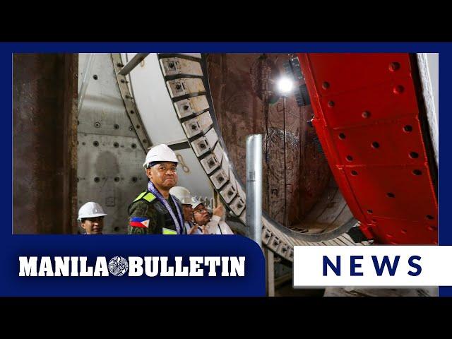 Tunnel Boring Machine launching ceremony and lowering at the Metro Manila Subway Project Contract