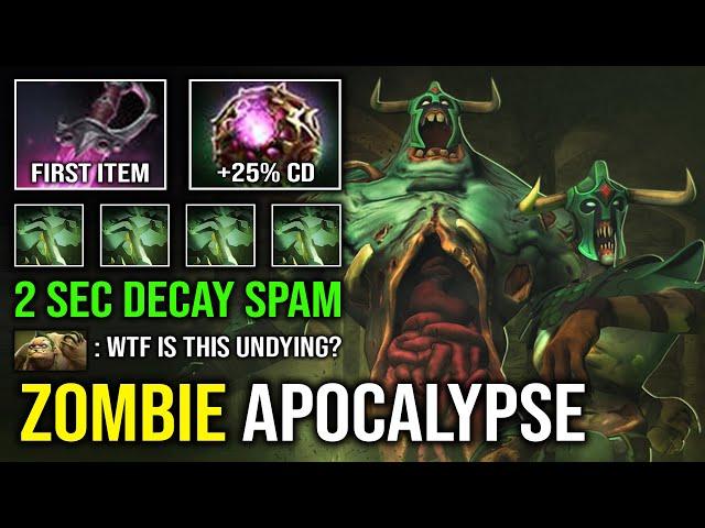 WTF 2 Sec CD Decay Khanda OC Skill Spam 1v5 Zombie Apocalypse Undying Offlane Dota 2