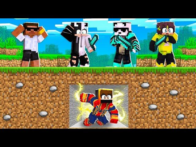 HUNTERS vs SUPERHERO SPEEDRUNNER in Minecraft!