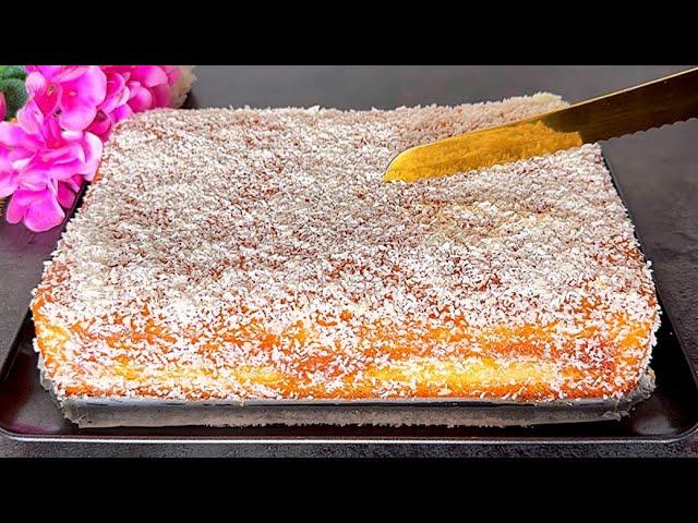 Best CAKE in the world! IT MELT IN YOUR MOUTH! Very Easy and Delicious! Recipe in 10 minutes