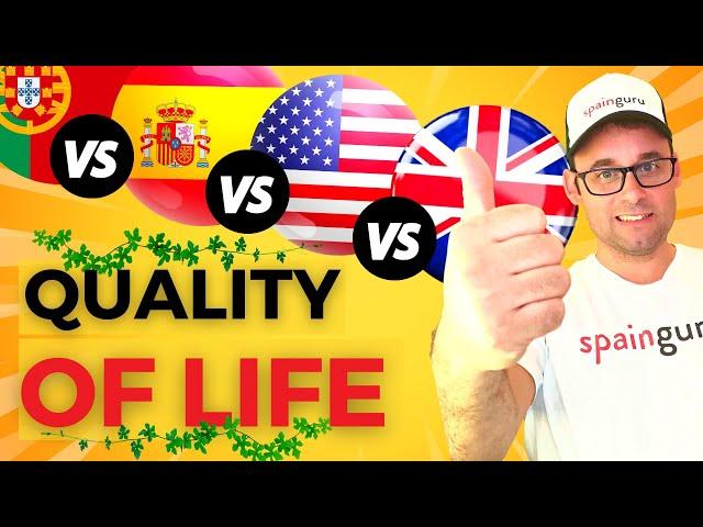 Quality of Life Index: Spain VS Portugal VS USA VS UK