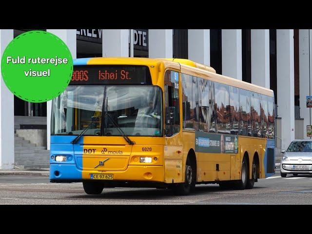 Denmark Movia 300S Full Route Journey Visual- Gammel Holte, Øverødvej to Ishøj St. | CB56970 6017