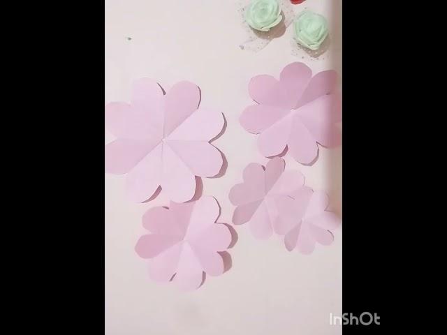 #youtubeshorts #easy Paper pink flower#Shi'sArts