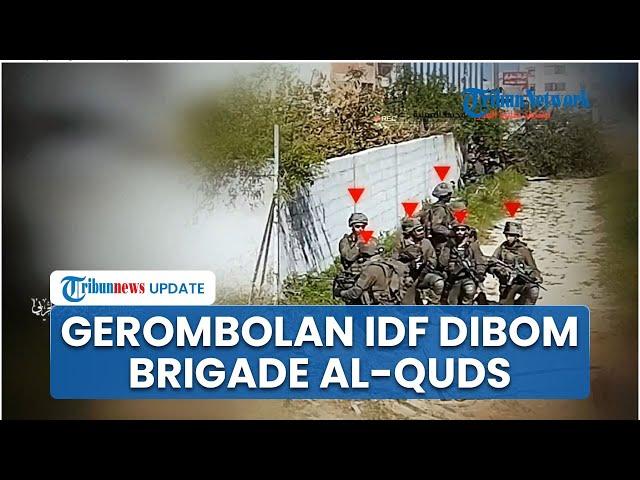 Detik-detik Brigade al-Quds Mengebom Segerombolan Tentara Israel, Pantau dari Jauh Ledakkan Tank IDF