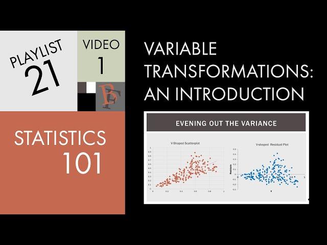 Statistics 101: Variable Transformations, An Introduction