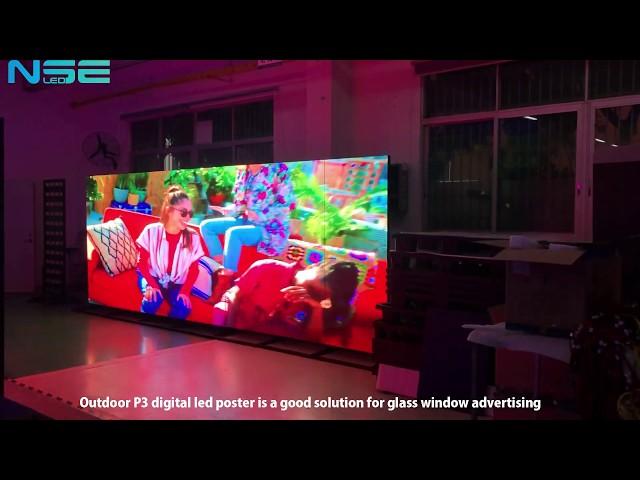 7PCS Outdoor P3 Digital Advertising LED Poster Screen for US Customer