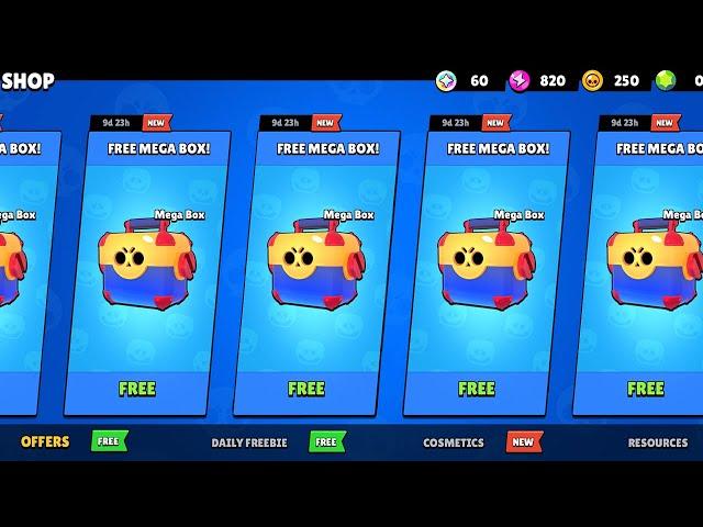 OMG!! 16!!!  FREE MEGABOXE GIFTS!!! LEGENDARY BRAWLER!!! BRAWL STARS UPDATE!!