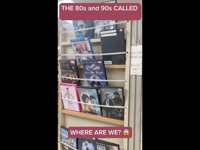 The 80s and 90s called - VIDEO STORE ALERT