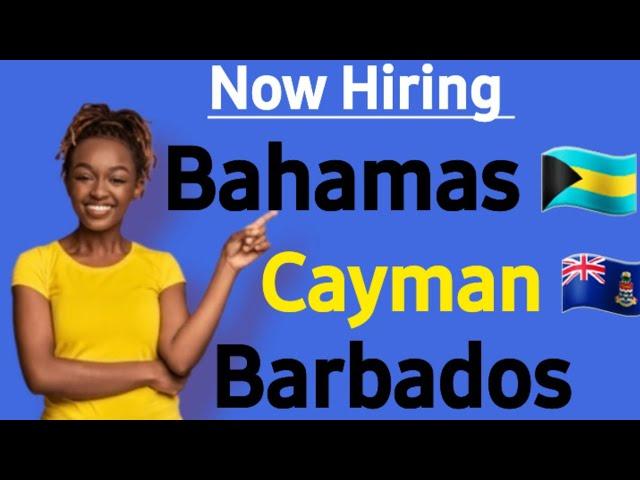 (Still Searching )5 High Paying Jobs With Training Provided/Cayman/Bahamas/Barbados Apply Now!