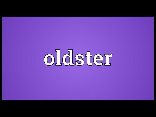 Oldster Meaning