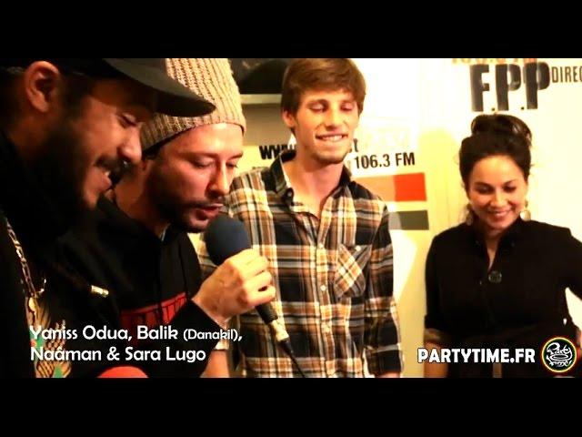 Yaniss Odua, Balik, Naâman, Sara Lugo, Francky and Bim Freestyle at Party Time 16 NOV 2014