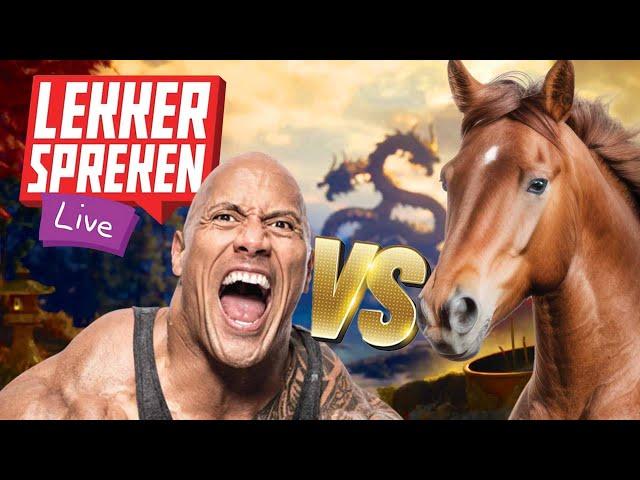 The Rock VS een Paardje - Lekker Spreken Live