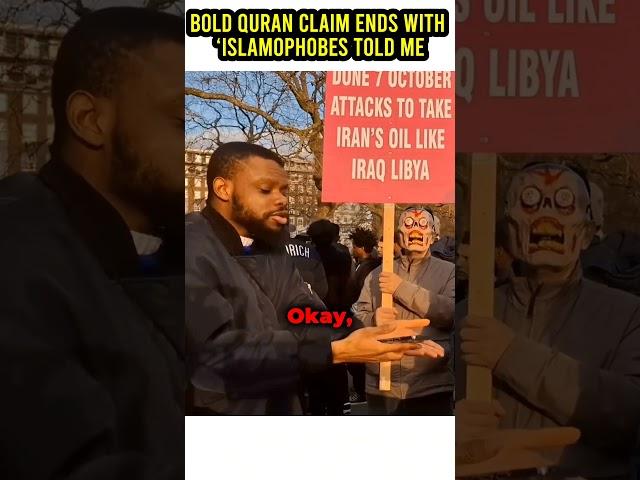 Bold Claim About The Quran Backfired | Hashim | Speakers Corner