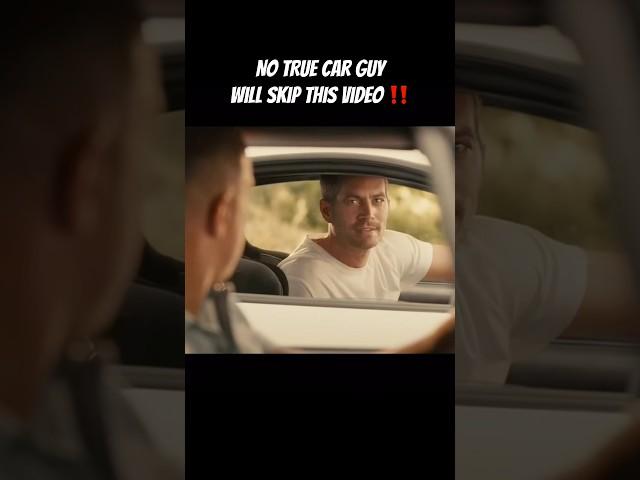 No TRUE Car guy will Skip this Video ‼️ #caredit #fastandfurious #paulwalker #tribute