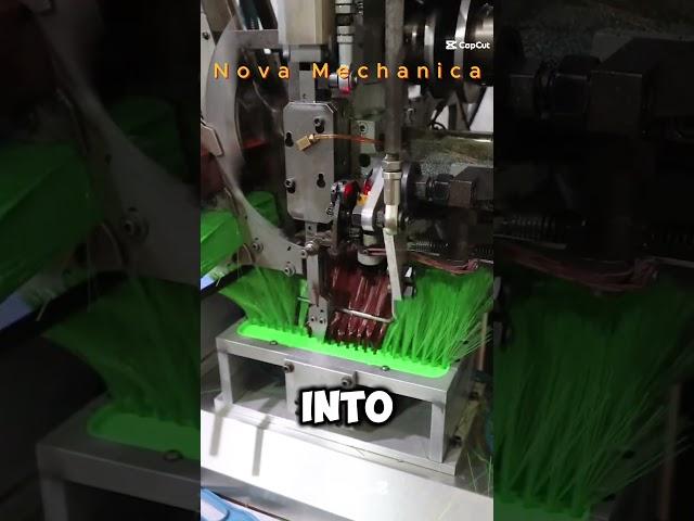 Automatic Brush Manufacturing Watch How It's Done! #shorts #machine #brushmaking #brushmakingmachine