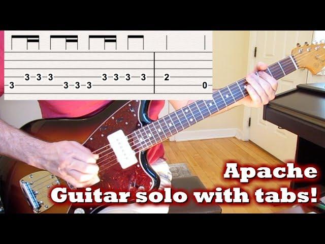 Apache! [Guitar solo with tabs]