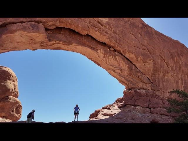 Top Of Window Arch In Arches National Park In Moab Utah