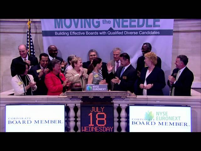 Corporate Board Member Introduces Board Diversity Initiative at NYSE