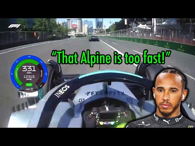 Hamilton: Is that an Alpine, or 2019 Ferrari?