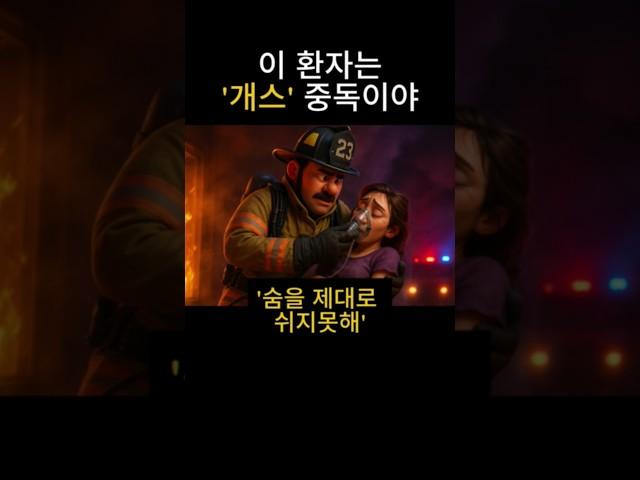 개스중독인 환자가 숨을 제대로 못쉬고 있어 #gasp