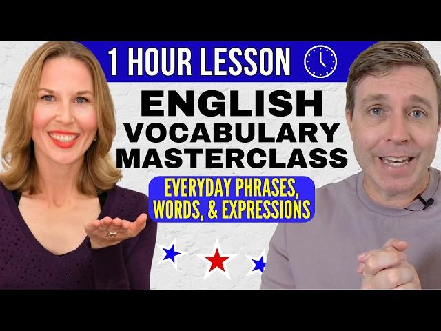 ONE HOUR of English Vocabulary - Useful Phrases, Idioms, Phrasal Verbs to SOUND FLUENT!