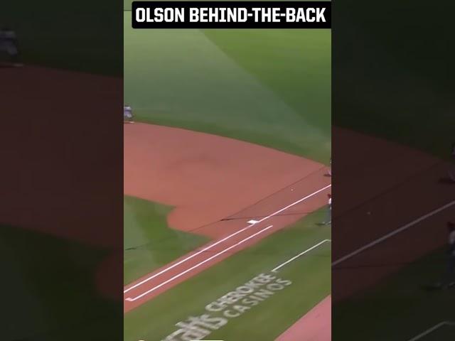 Behind the back Matt Olson sick play #edits baseball