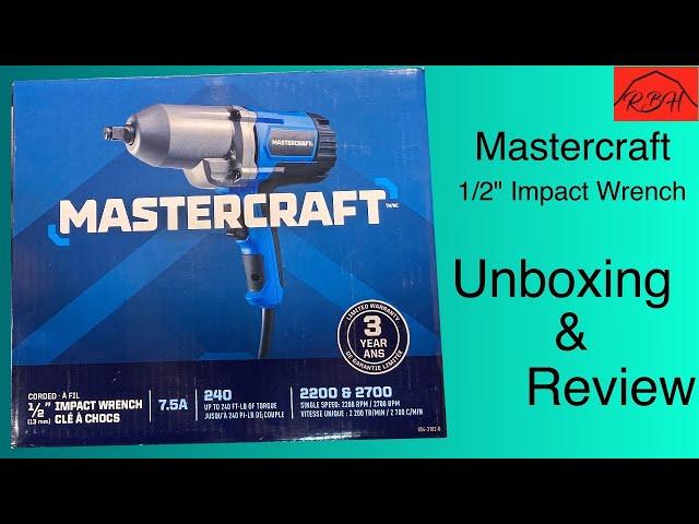 MASTERCRAFT 1/2" Electric Impact Wrench - Unboxing and Review!