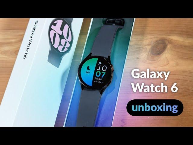 Unboxing the Samsung Galaxy Watch 6 smartwatch