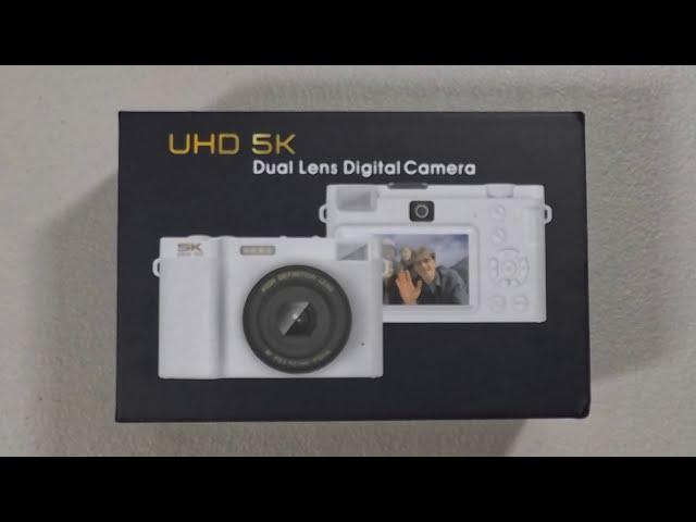 Unboxing $149 UHD 5K Dual Screen Digital Camera