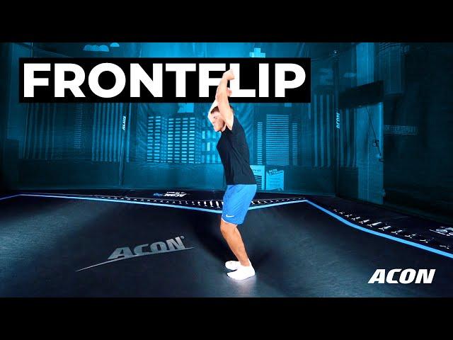 How to do a Frontflip - Step by Step Trampoline Tutorial by ACON