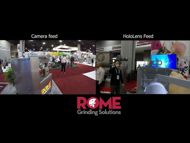 ROME Grinding Solutions deploying Harpra Mixed Reality Viewer at IPPE 2020