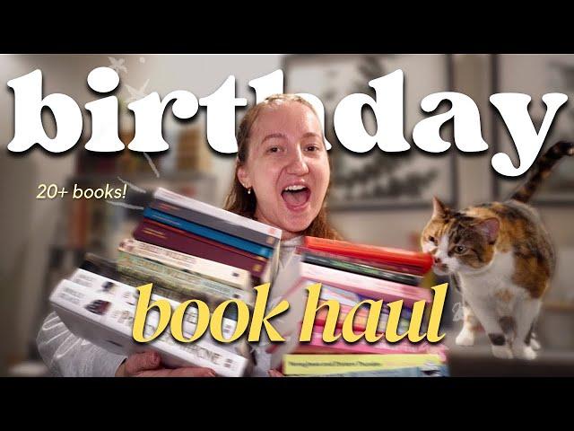 birthday book haul!  20+ books