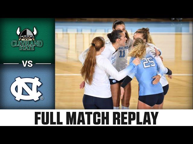 Cleveland State vs. North Carolina Full Match Replay | 2024 ACC Volleyball