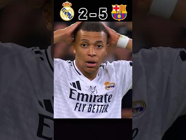 Barcelona Destroyed Real Madrid (5-2) 2025.#youtube #football #shorts