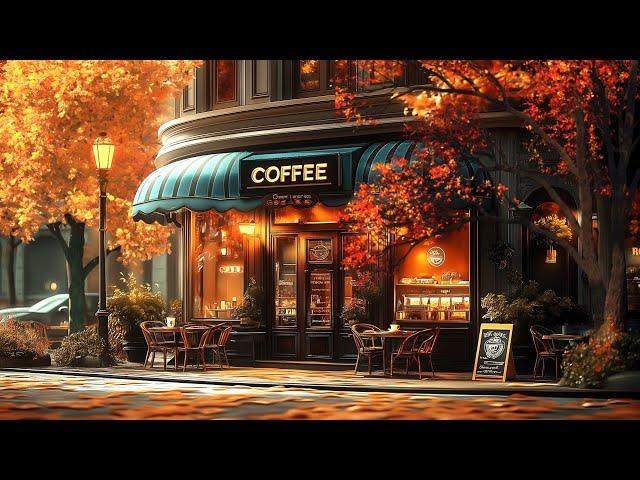 Tranquil Autumn Day at a Cozy Cafe with Smooth Jazz Instrumentals for Work & Study